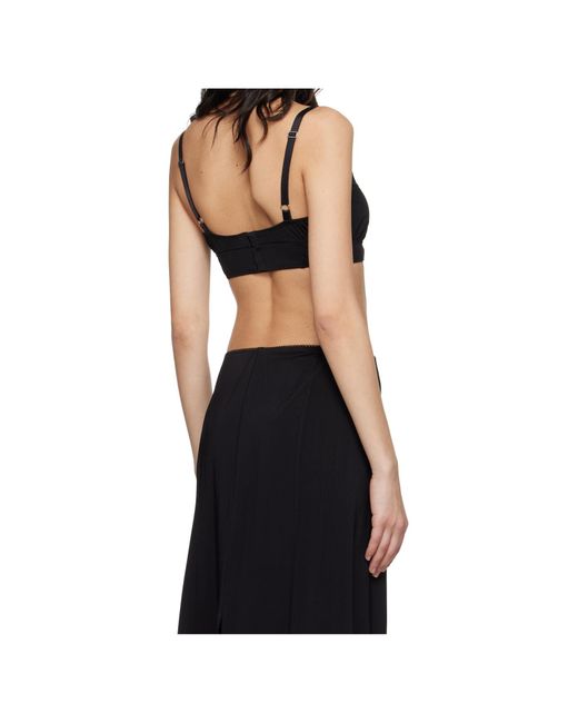 Rabanne Black Rabanne Bow-Embellished Hook Tank Top