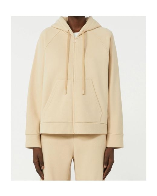 Weekend by Maxmara Natural Zip-Up Cotton Sweatshirt