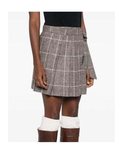Brunello Cucinelli Gray Skirts