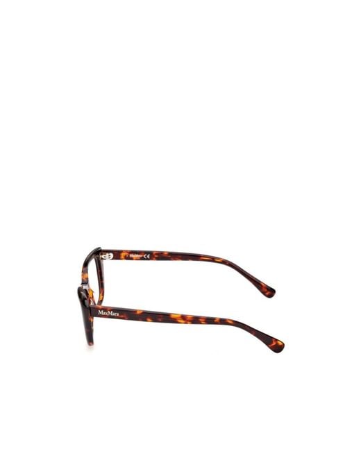 Max Mara White Cat-Eye Frame Glasses