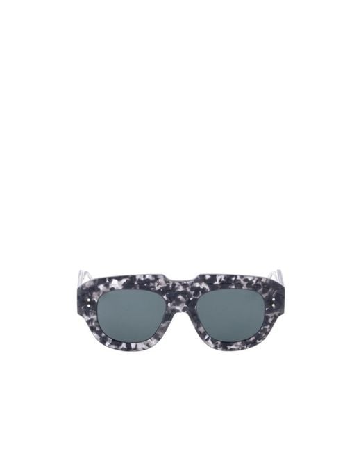 Thom Browne Blue Eyewear Oval Frame Sunglasses for men