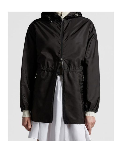 Moncler Black Wete Hooded Jacket