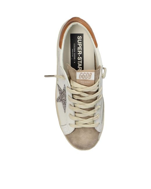 Golden Goose Deluxe Brand White Super Star Low-Top Sneakers