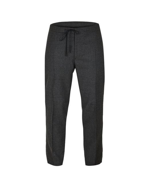 Maison Margiela Black Straight-Leg Casual Trousers for men