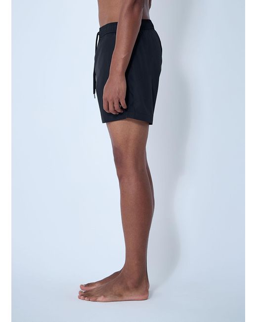 Moncler Blue Logo Patch Drawstring Swim Shorts for men