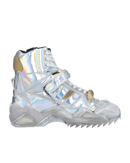 Maison Margiela Blue High-Top Sneakers
