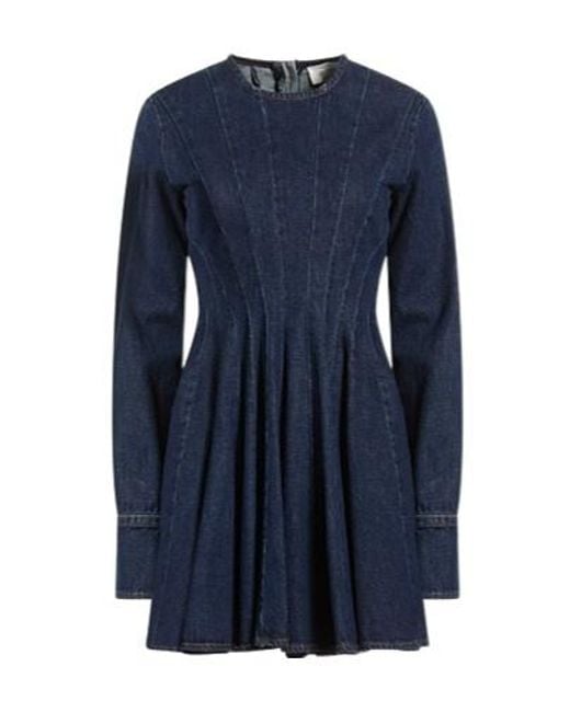 Sportmax Blue Pleated Dresses