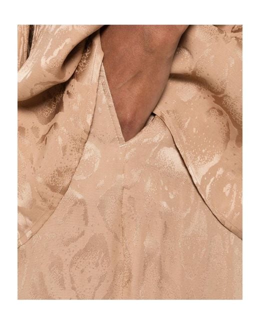 Stella McCartney Natural Jacquard Silk Blend Pataloons