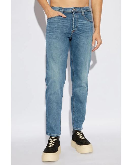 DIESEL Blue 2023 D Finitive Straight Leg Jeans for men