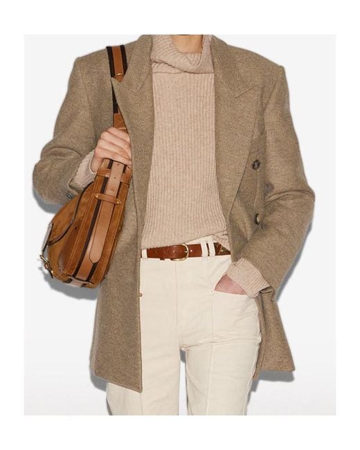 Isabel Marant Brown Double-Breasted Jacket