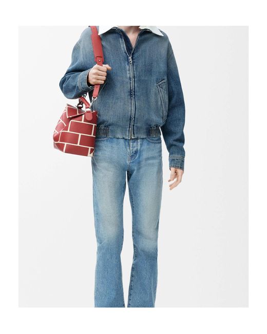 Loewe Blue Zip-Up Jacket for men