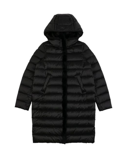 Weekend by Maxmara Black Hooded Quilted Down Jacket