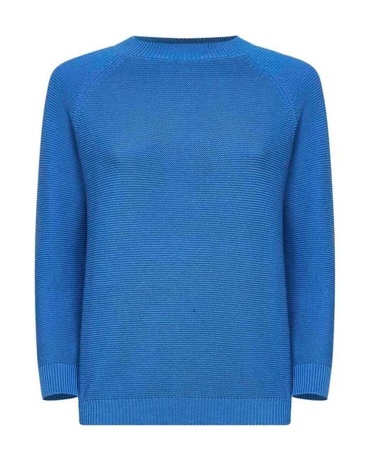 Weekend by Maxmara Blue Aere Crewneck Knitted Jumper