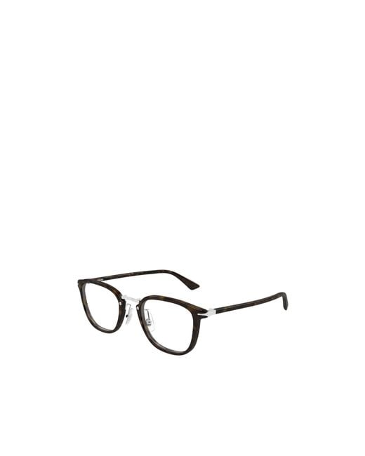Montblanc White Eyewear Square Frame Glasses for men
