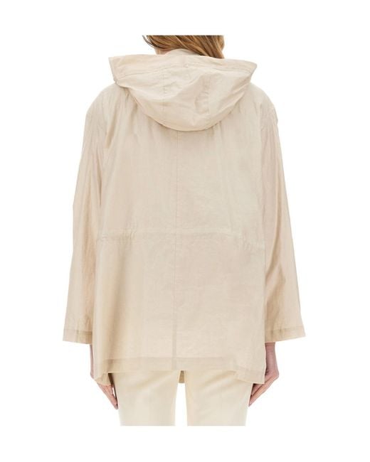 Fay Natural Canvas Parka Jacket
