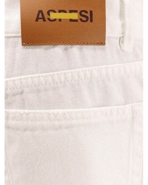 Aspesi White Five Pairs Of Jeans