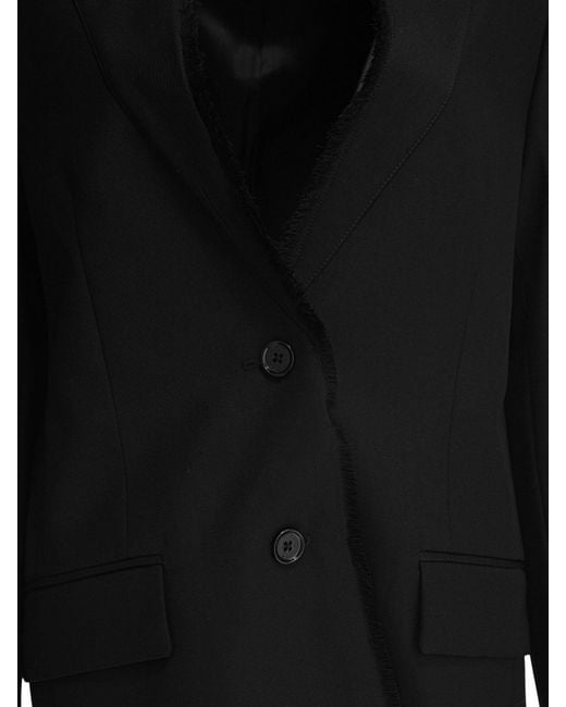 Totême Black Totême Single-Breasted Long Sleeved Blazer