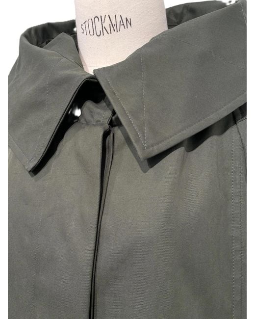 Dries Van Noten Gray Long-Sleeve Trench Coat