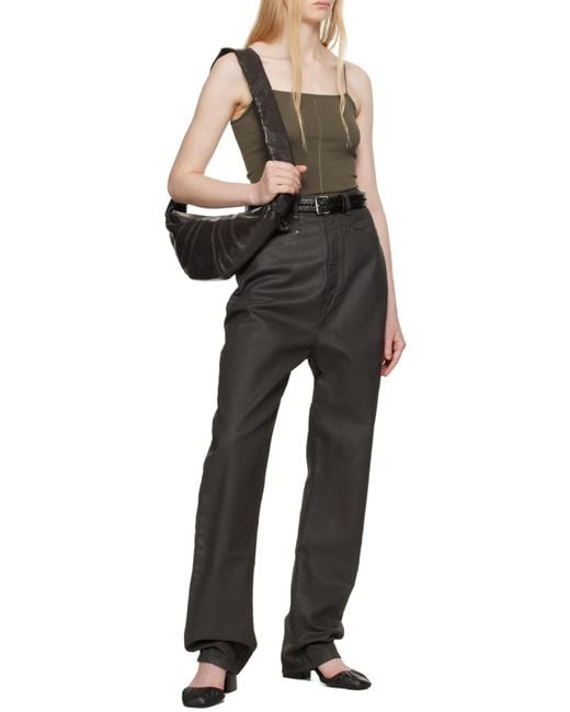 Lemaire Green Fine-Knit Tank Top