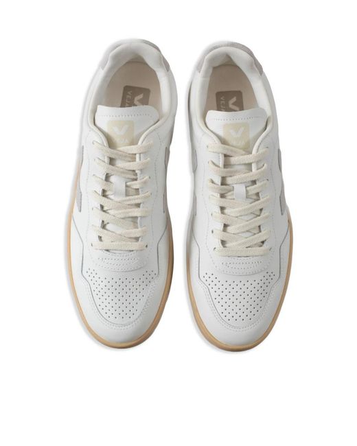 Veja White V-90 Low-Top Sneakers for men