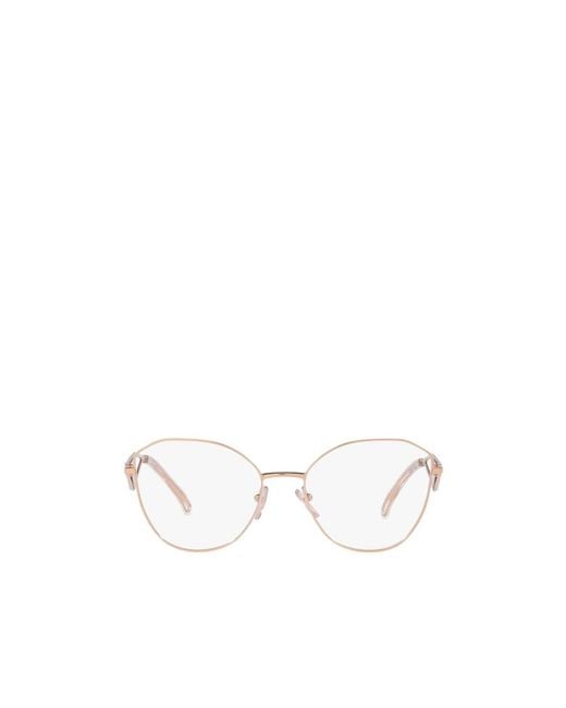 Prada White Eyewear Cat-Eye Glasses