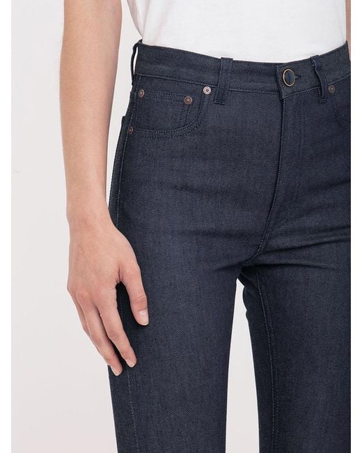 Victoria Beckham Blue Jeans With Belt Loops