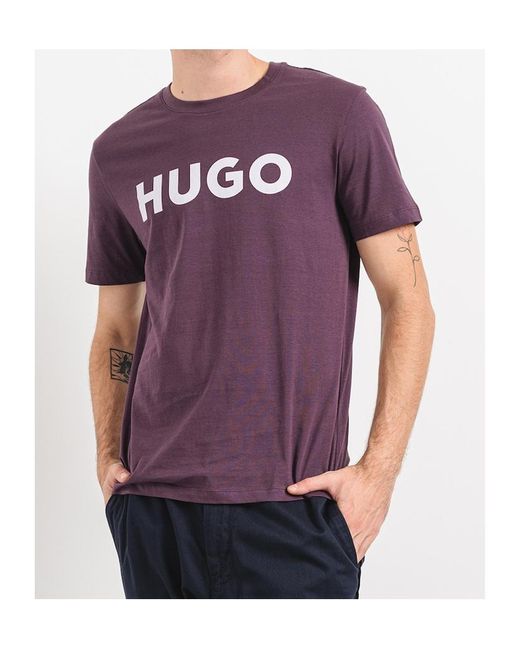 Boss Purple Short-Sleeved T-Shirt for men