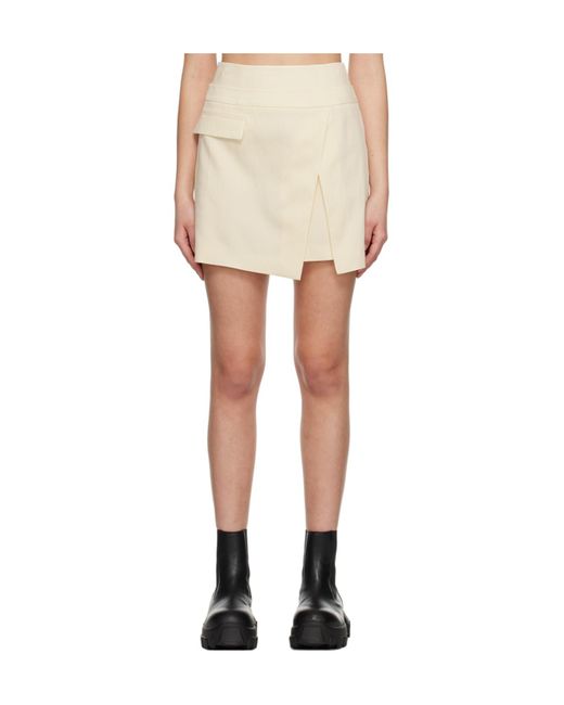 Juun.J White Multi-Layer Mini Skirt
