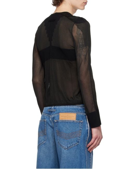 Jean Paul Gaultier Black The Logo Knitted Jumper