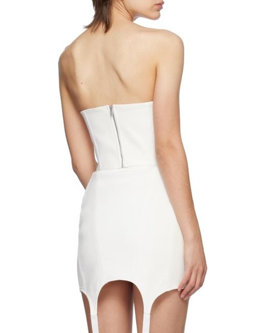 Dion Lee White Mobius Bandeau Top