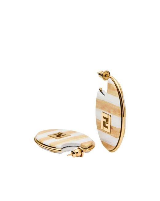 Fendi Metallic Forever Earrings
