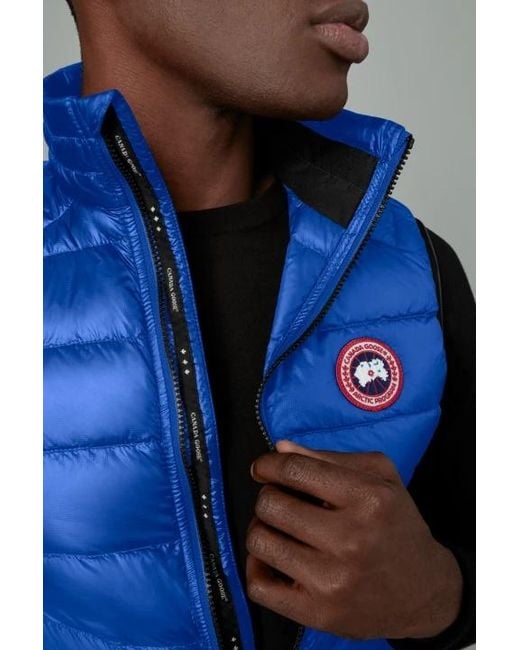 Canada Goose Blue Logo Patch Padded Gilet for men