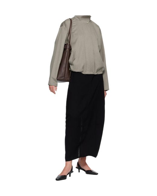 St. Agni Gray Pocket Bomber Jacket