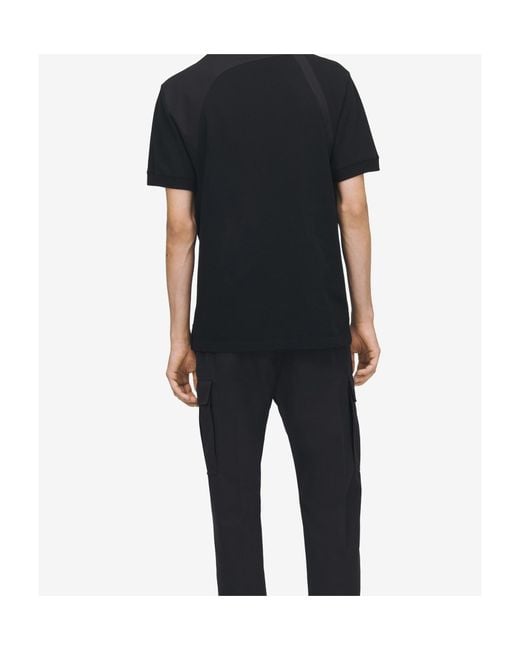 McQueen Black 'Harness' Polo Shirt for men