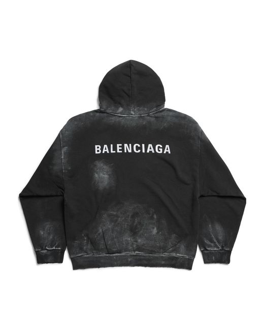 Balenciaga Black Back Medium Fit Hoodie for men