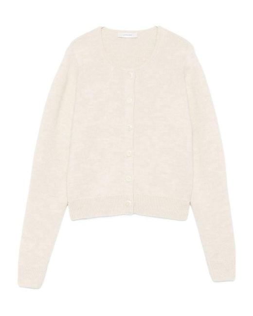 Lemaire White Button-Front Cardigan