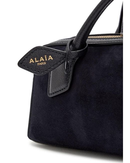 Alaïa Blue Le Teckel Suede Clutch