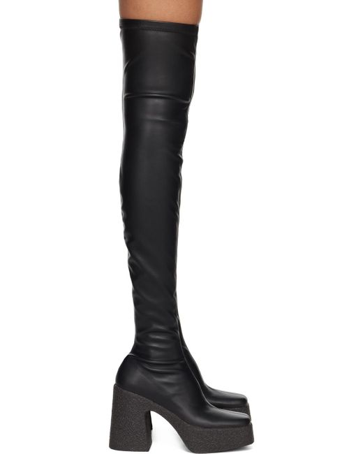 Stella McCartney Black Over Knee Boots