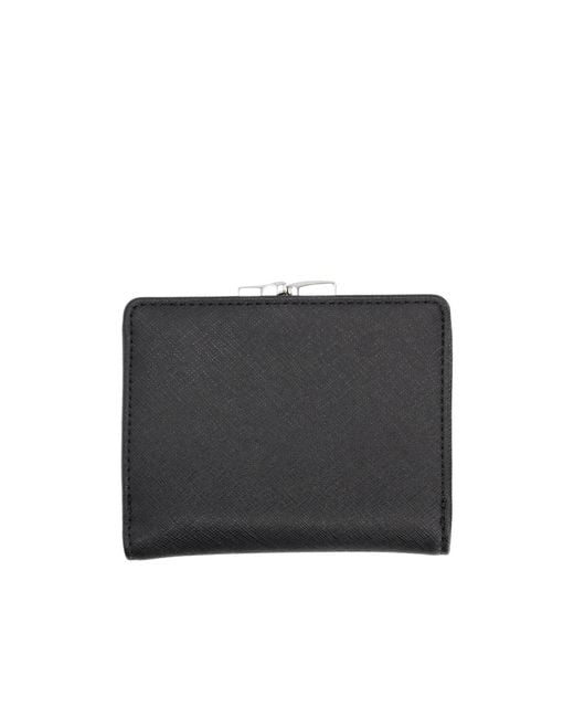 Vivienne Westwood Black Orb Trifold Wallet