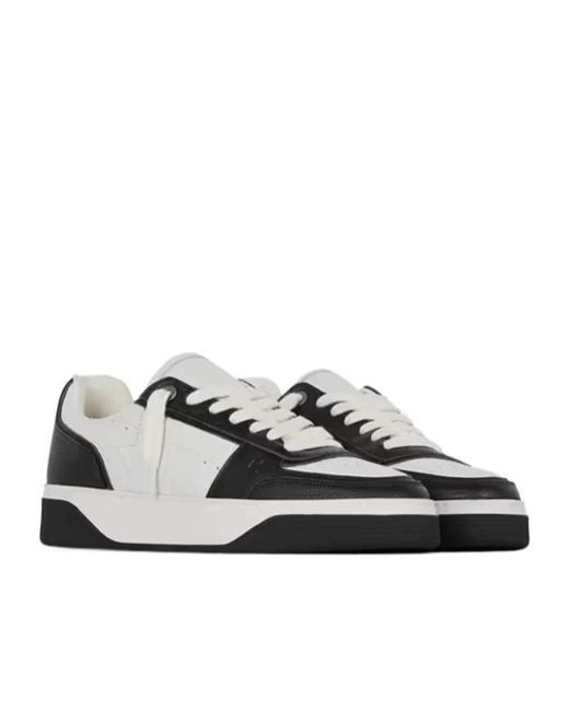 Represent White Initial Lace-Up Sneakers for men