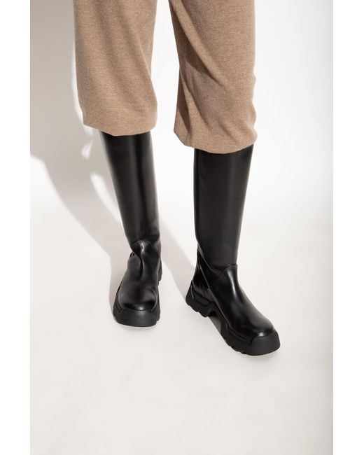Proenza Schouler Black Stomp Boots