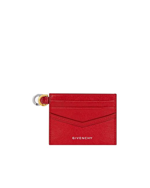 Givenchy Red Voyou Card Holder