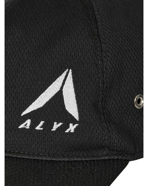 1017 ALYX 9SM Black 1017 9Sm Textured-Finish Logo Embroidered Baseball Cap for men