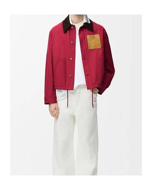 Loewe Red Workwear Jacket for men