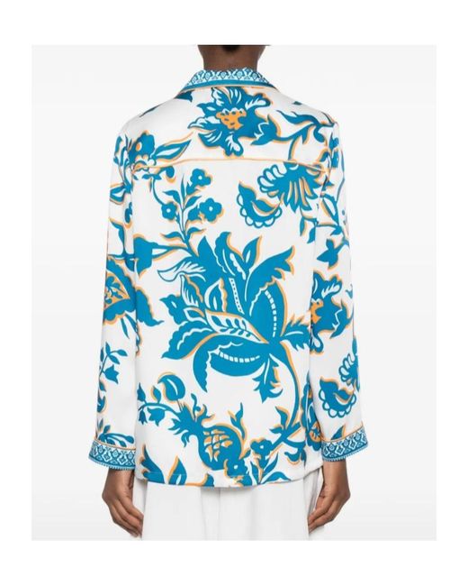 Etro Blue Printed Shirt