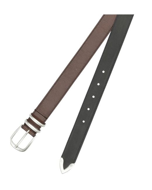Officine Creative White Pin-Buckle Belt for men