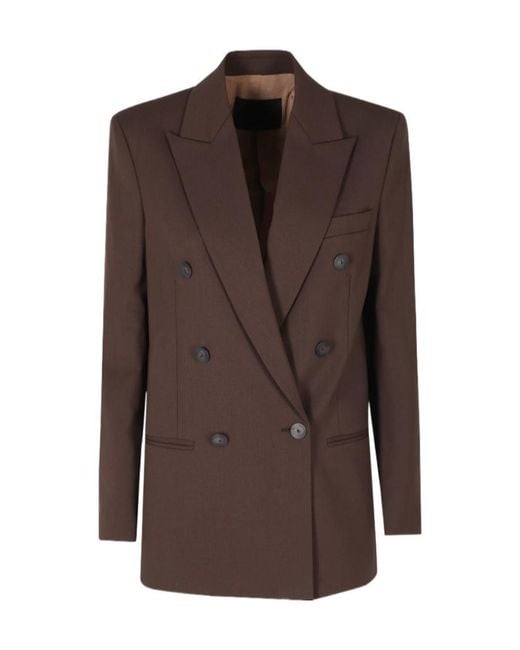 Dondup Brown Long-Sleeve Suit Jacket