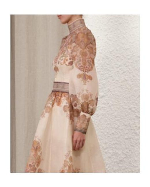 Zimmermann Brown Illustration Bodice Top