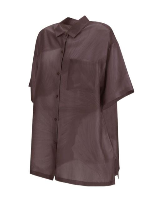 Herno Purple Resort Shirt