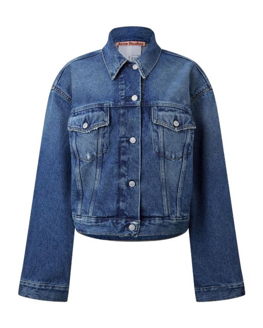 Acne Blue Crop Denim Jacket